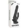 vibrateur réaliste télécommande noir 18.5 cm -o- 4cm