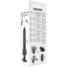 vibrateur réaliste télécommande noir 18.5 cm -o- 4cm