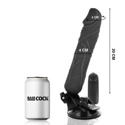 vibrateur réaliste télécommande noir 20 cm -o- 4 cm