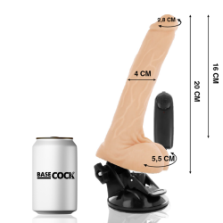 vibrateur naturel réaliste télécommande avec testicules 20 cm -o- 4 cm