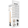 vibrateur naturel réaliste télécommande avec testicules 20 cm -o- 4 cm