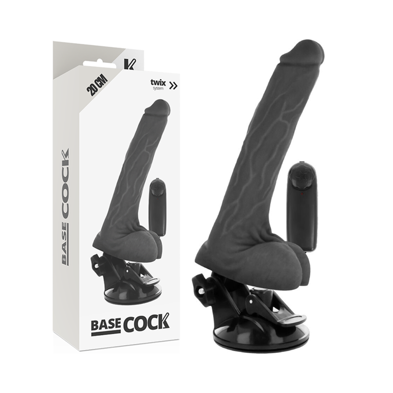 vibrateur réaliste noir télécommande avec testicules 20 cm -o- 4 cm vibrateur réaliste noir télécommande avec testicules 20 cm -o- 4 cm