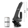 vibrateur réaliste noir télécommande avec testicules 20 cm -o- 4 cm