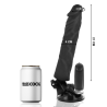 vibrateur réaliste télécommande noir 21 cm -o- 4 cm