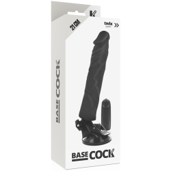 vibrateur réaliste télécommande noir 21 cm -o- 4 cm