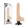 vibrateur réaliste 2-1 naturel 18.5 cm -o- 4 cm