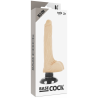 vibrateur réaliste 2-1 naturel 18.5 cm -o- 4 cm