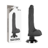 vibrateur réaliste 2-1 noir 18.5 cm -o- 4 cm