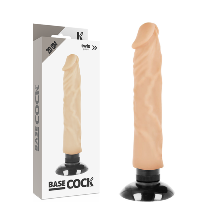 vibrateur réaliste 2-1 naturel 20 cm -o- 4 cm