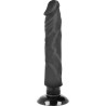vibrateur réaliste 2-1 noir 20 cm -o- 4 cm