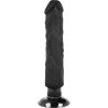 vibrateur réaliste 2-1 noir 20 cm -o- 4 cm