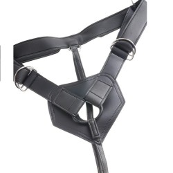 harnais avec pénis brun réaliste 20,3 cm