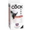 harnais avec pénis naturel réaliste 22,9 cm