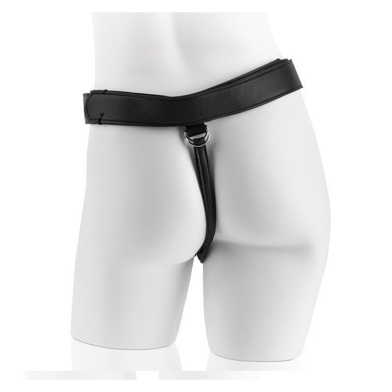 harnais avec pénis noir réaliste 22,9 cm harnais avec pénis noir réaliste 22,9 cm