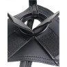 harnais avec pénis noir réaliste 22,9 cm
