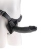 harnais avec pénis noir réaliste 22,9 cm