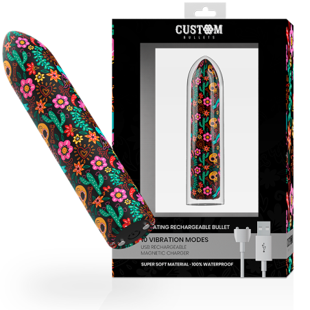bullets personnalisés rechargeable floral 10 intensities