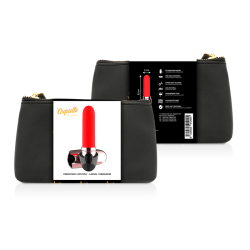 vibrateur rechargeable rouge a lèvres noir- or