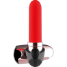 vibrateur rechargeable rouge a lèvres noir- or