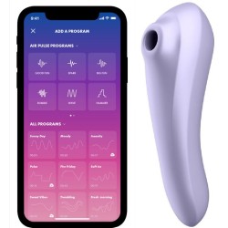 vibrateur dual pleasure air pulse mauve