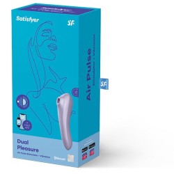 vibrateur dual pleasure air pulse mauve
