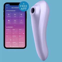 vibrateur dual pleasure air pulse mauve