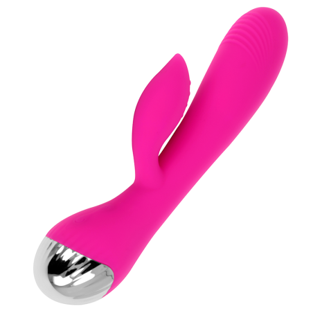 vibrateur rechargeable avec lapin 10 modes de vibration 19 cm