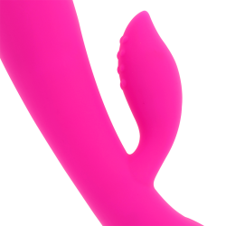 vibrateur rechargeable avec lapin 10 modes de vibration 19 cm