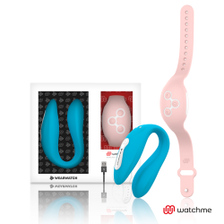 watchme vibrateur double technologie indigo - rose