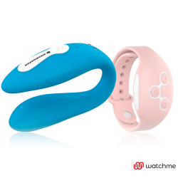 watchme vibrateur double technologie indigo - rose