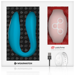 watchme vibrateur double technologie indigo - rose