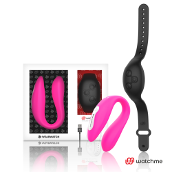 vibrateur double technologie watchme fuchsia-azabache