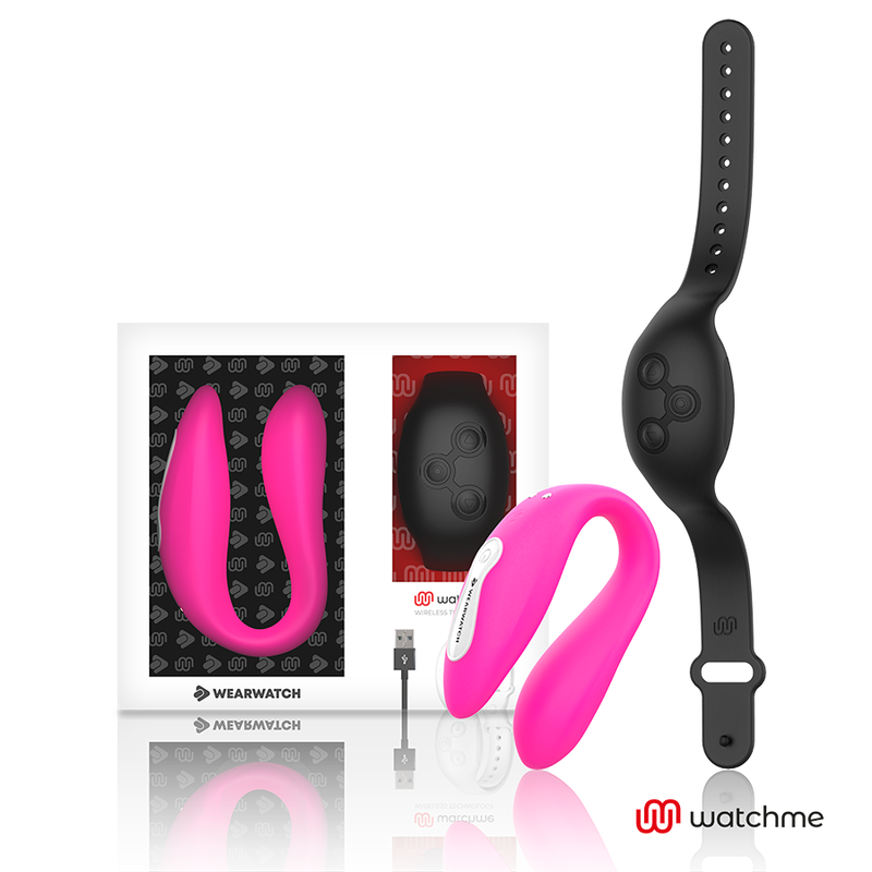 vibrateur double technologie watchme fuchsia-azabache vibrateur double technologie watchme fuchsia-azabache