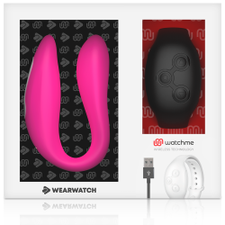 vibrateur double technologie watchme fuchsia-azabache