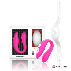 watchme vibrateur double technologie fuchsia - neige