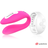 watchme vibrateur double technologie fuchsia - neige