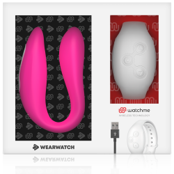 watchme vibrateur double technologie fuchsia - neige