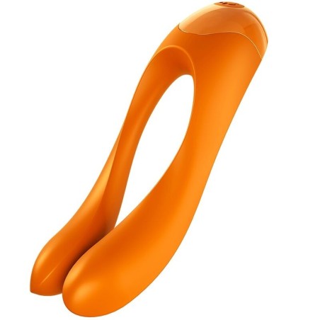 vibrateur  doigts candy cane orange