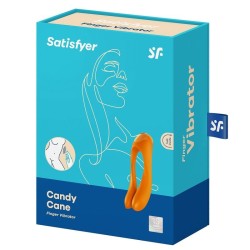 vibrateur  doigts candy cane orange