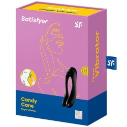 vibrateur  doigts candy cane noir