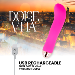 vibrateur rechargeable deux rose 7 vitesses