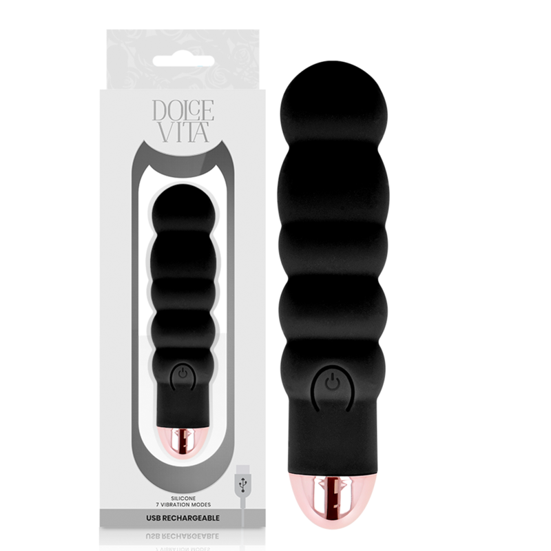 vibrateur rechargeable six noir 7 vitesses vibrateur rechargeable six noir 7 vitesses
