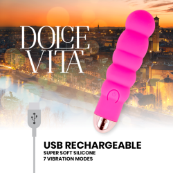 vibrateur rechargeable six rose 7 vitesses