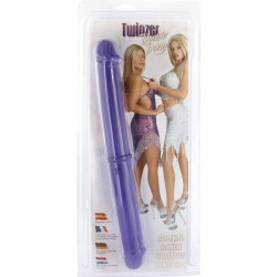 double pénis 30 cm violet