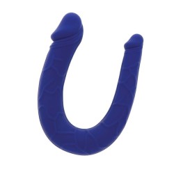 mini double dong réaliste bleu