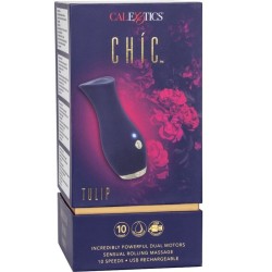 masseur chic tulipe bleu