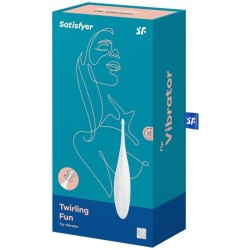 vibrateur twirling fun tip blanc