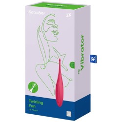 vibrateur twirling fun tip rouge