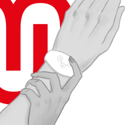 montre à technologie sans fil blanche