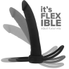 gode anal cobi onyx avec anneau de bite et testicule 13 cm en silicone